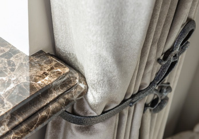 Holder for curtains Holder for curtains