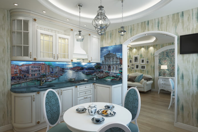 kitchen in venetian style kitchen in venetian style