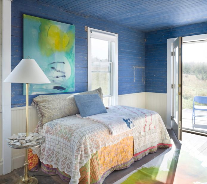 Wooden blue ceiling Wooden blue ceiling