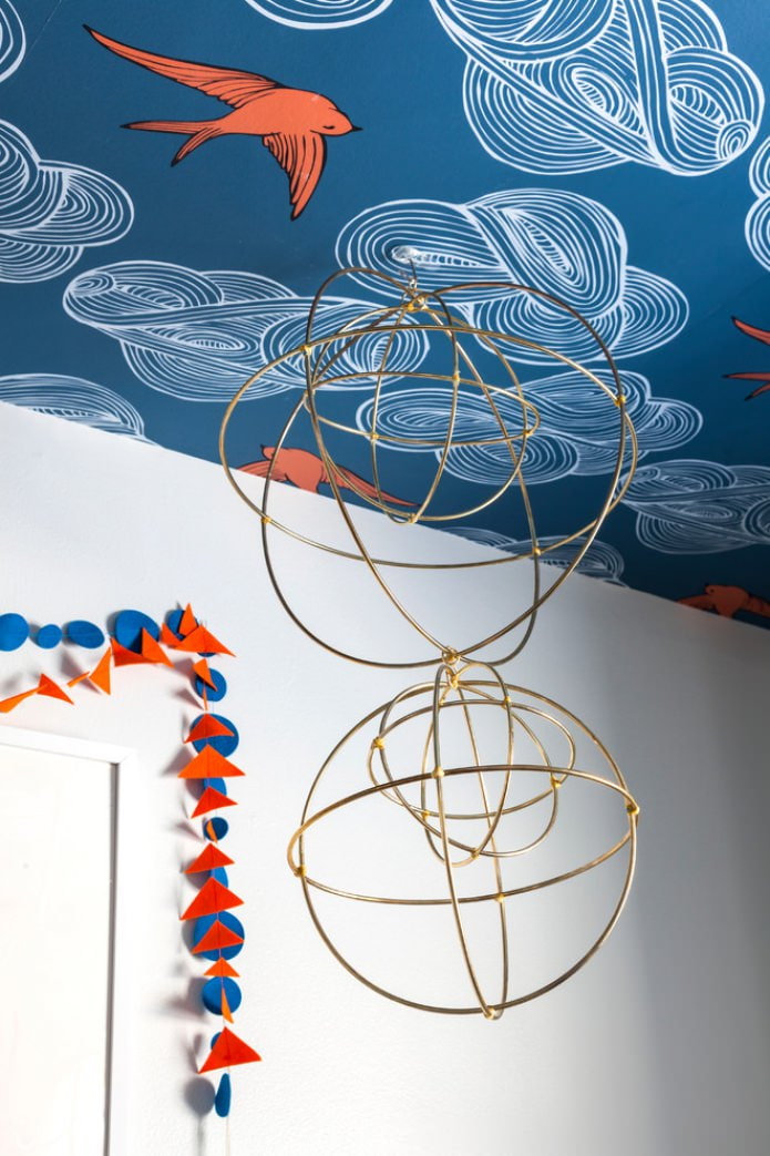 Wallpapering the ceiling Wallpapering the ceiling