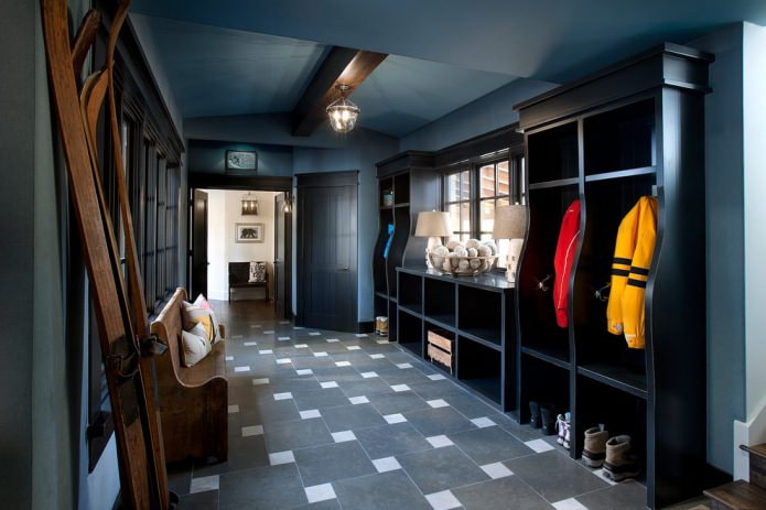 entrance hall with blue ceiling entrance hall with blue ceiling