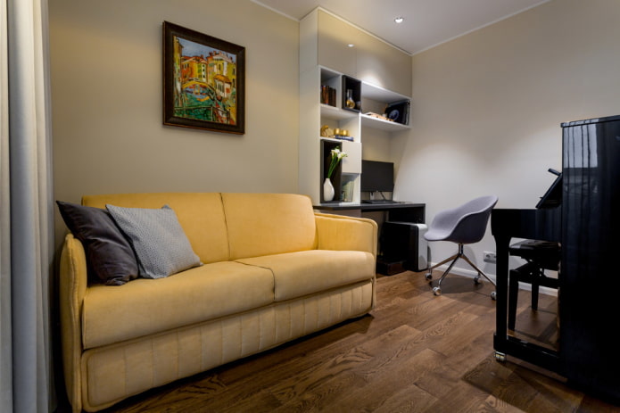pale yellow sofa in the interior pale yellow sofa in the interior
