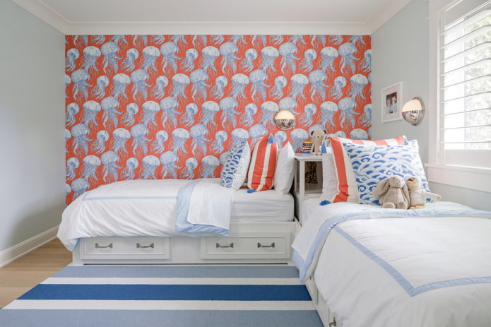 Red-blue wallpaper Red-blue wallpaper