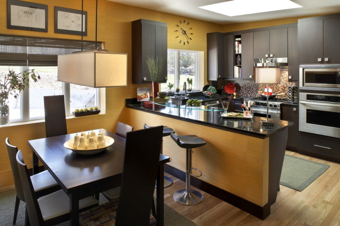 plain yellow wallpaper in the kitchen plain yellow wallpaper in the kitchen