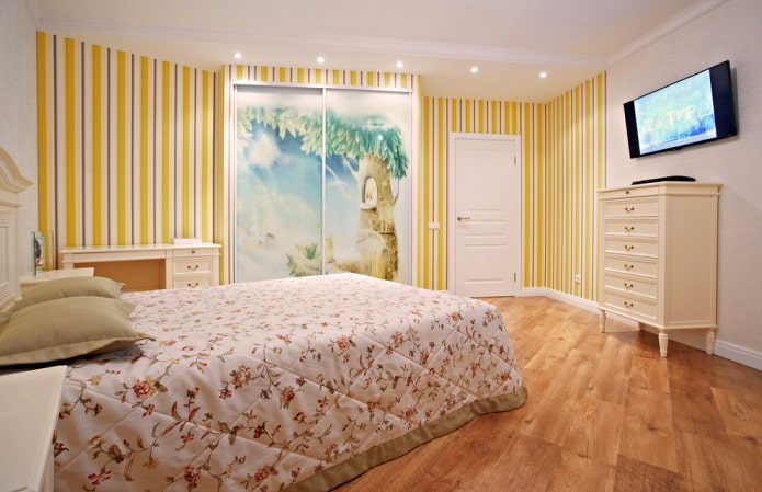 striped yellow wallpaper and light furniture striped yellow wallpaper and light furniture