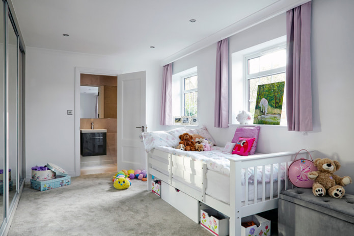 Short curtains in the nursery Short curtains in the nursery