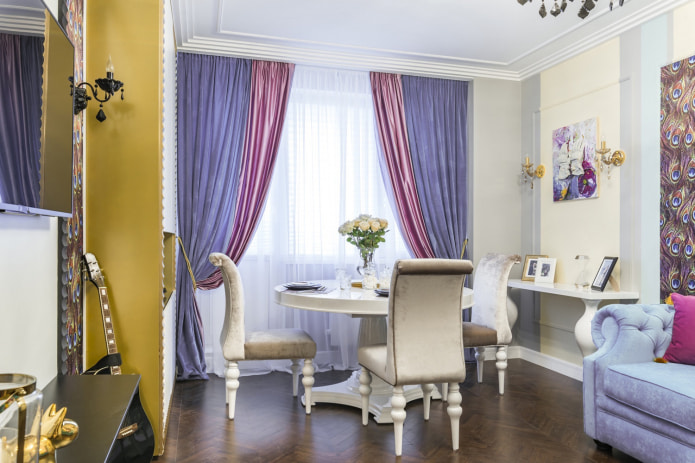 Pink-purple curtains Pink-purple curtains