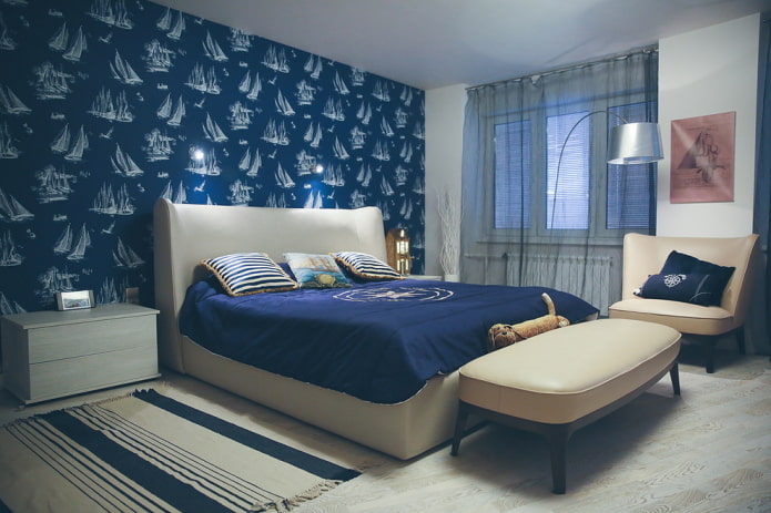 bedroom in nautical style
