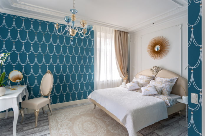 classic bedroom with stucco molding classic bedroom with stucco molding