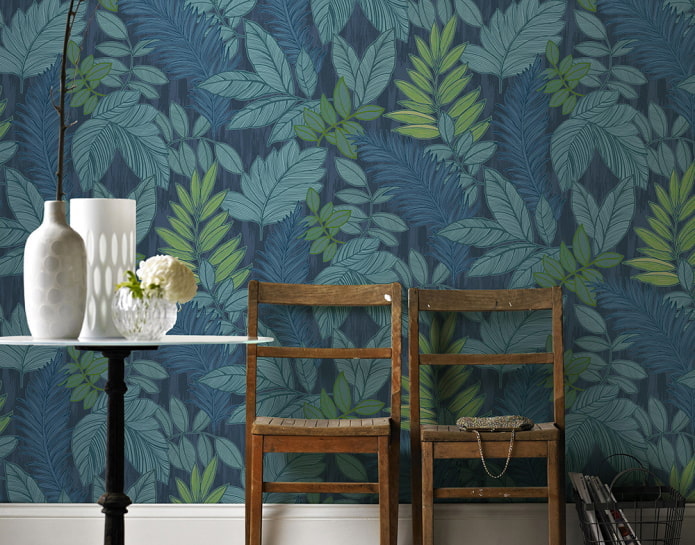 Blue-green wallpaper