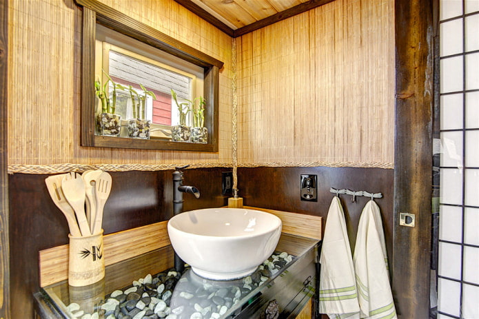 bamboo bathroom trim