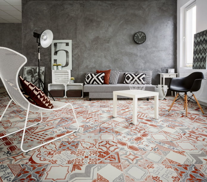 gray plaster wallpaper in the living room gray plaster wallpaper in the living room