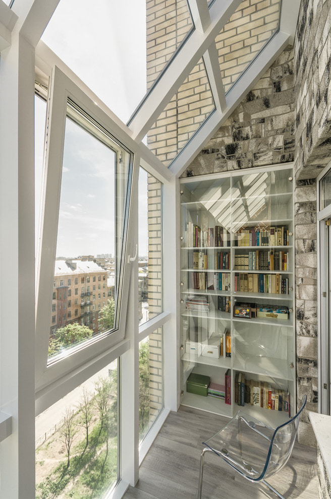 stone walls on the balcony stone walls on the balcony