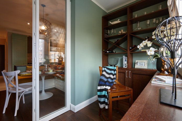 green walls on the loggia green walls on the loggia