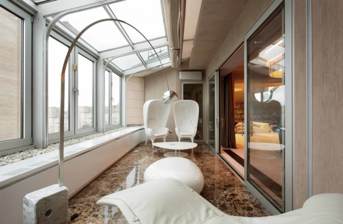 beige walls on a large terrace beige walls on a large terrace