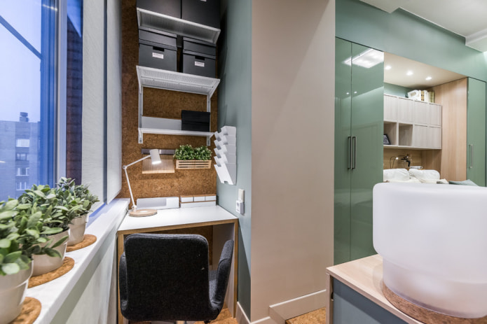 study on the balcony combined with the room study on the balcony combined with the room