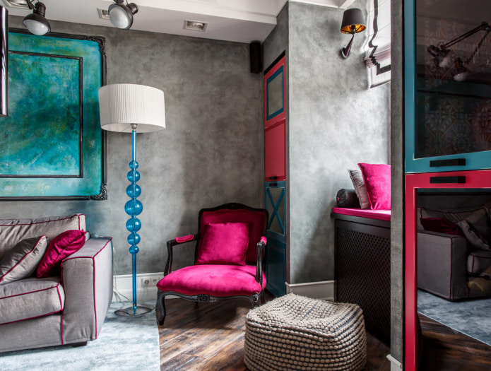 gray plaster wallpaper