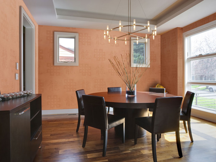 glass wallpaper in orange tones glass wallpaper in orange tones