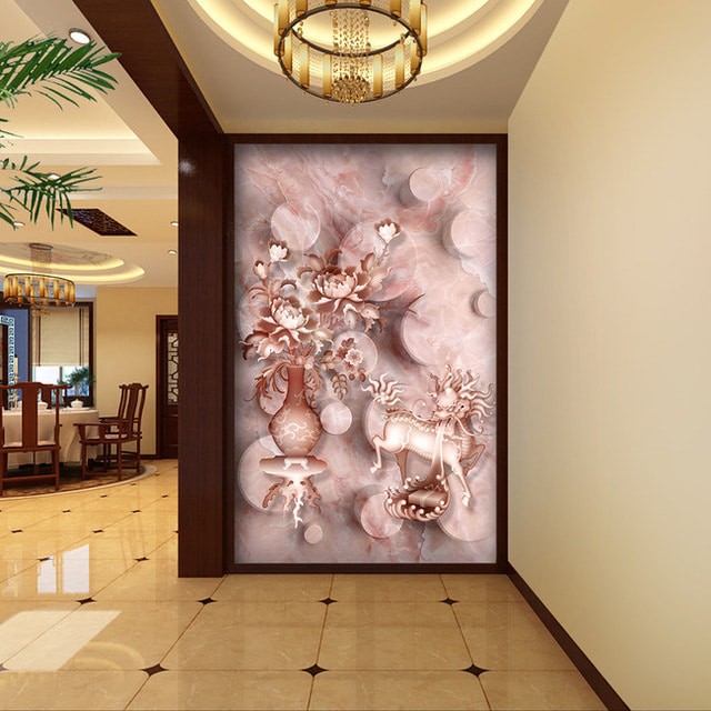 3d wallpaper in the hallway