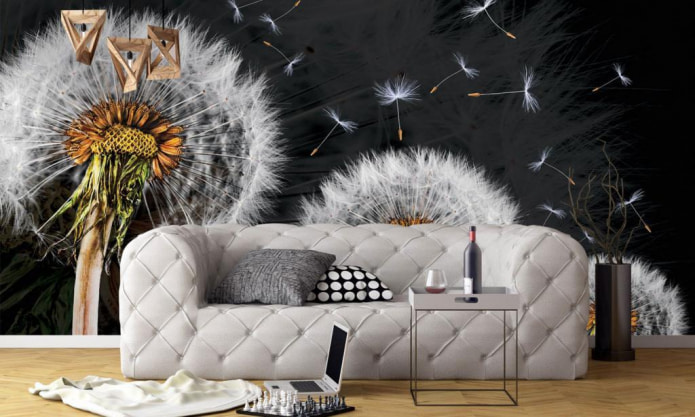 dandelions on the walls