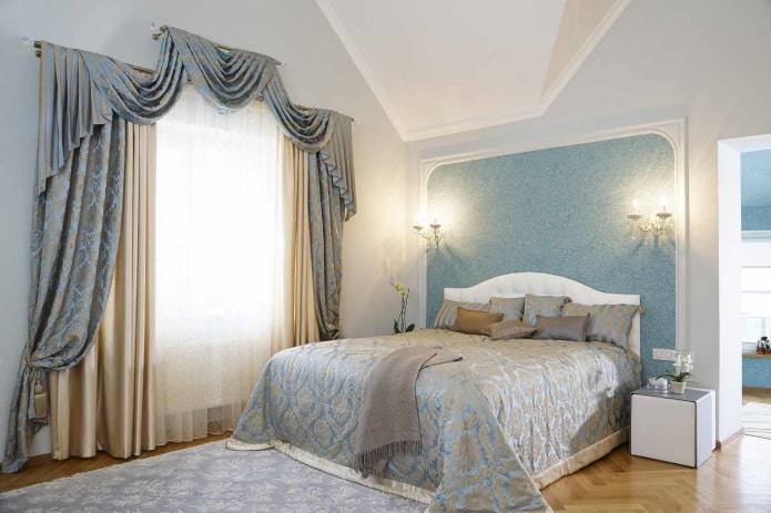 blue liquid wallpaper decorated with moldings blue liquid wallpaper decorated with moldings