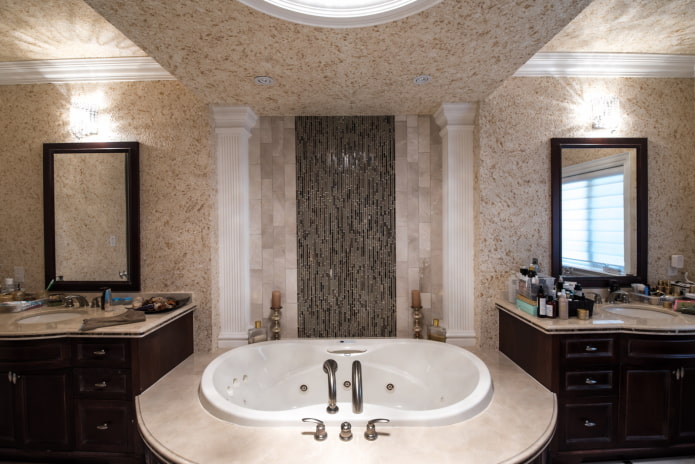 wallpaper in the bathroom wallpaper in the bathroom