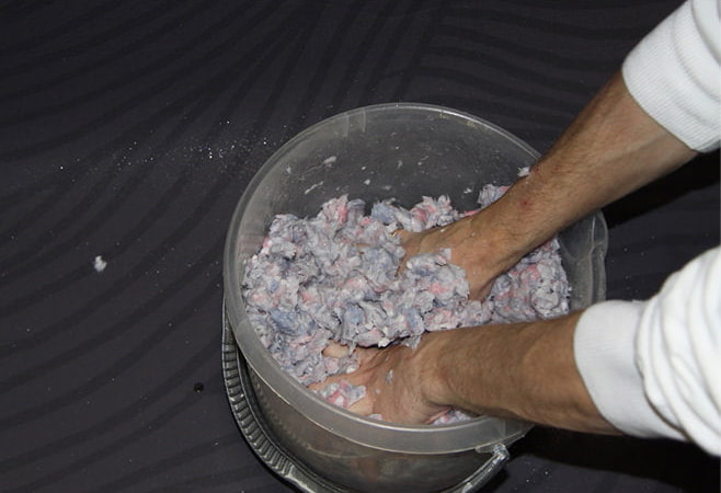 mixing mixture for liquid wallpaper