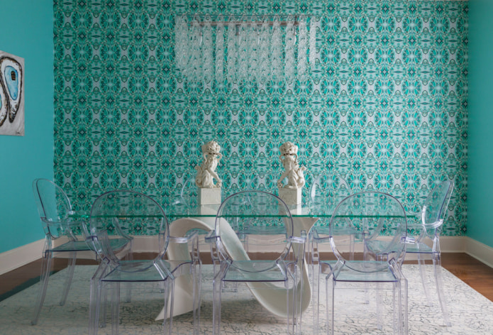 turquoise accent wall in dining room turquoise accent wall in dining room