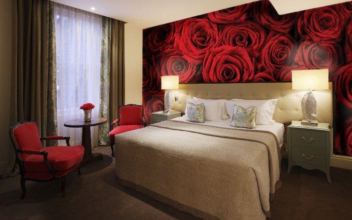 photo wallpaper with roses