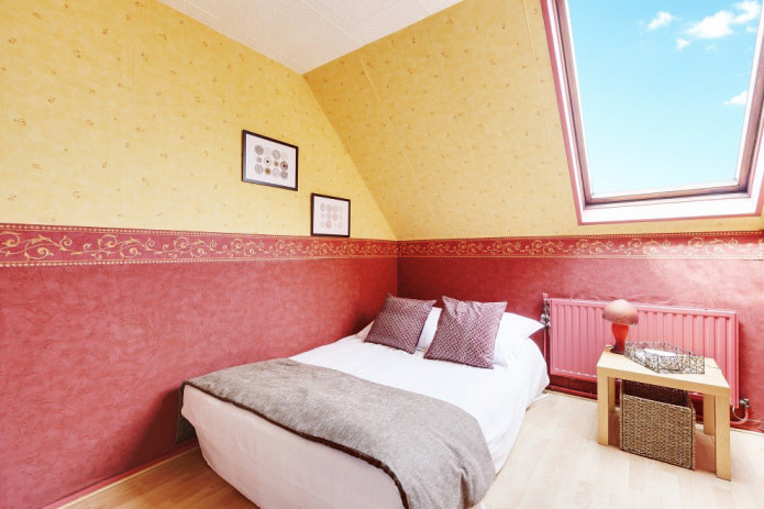 wallpaper burgundy and yellow