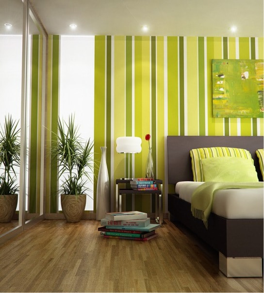 wallpaper of light green color in a modern style