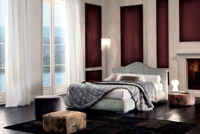 red leather wallpaper in the interior red leather wallpaper in the interior