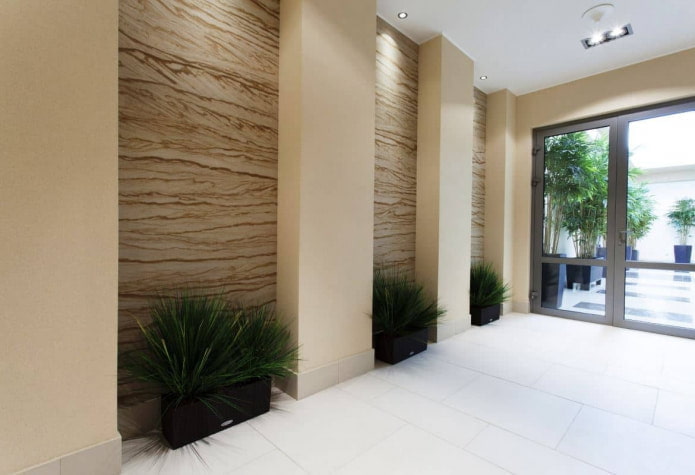 cut stone on the walls