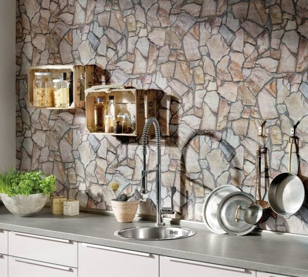 wallpaper under natural stone