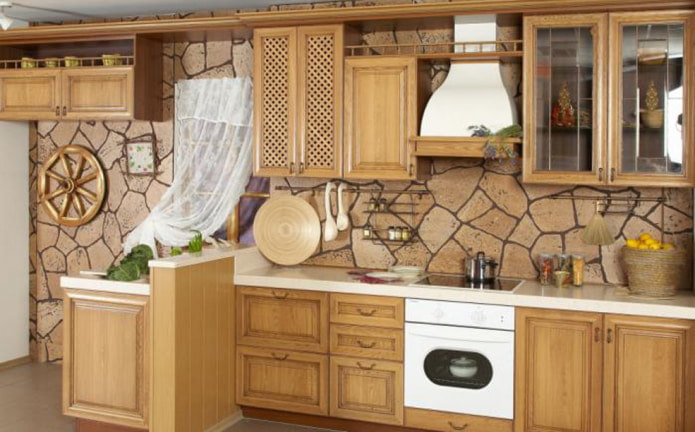 wallpaper under natural stone