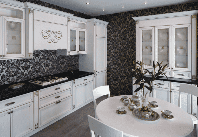 monogram in the interior of the kitchen monogram in the interior of the kitchen