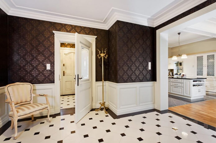 monogram in the interior of the hallway monogram in the interior of the hallway