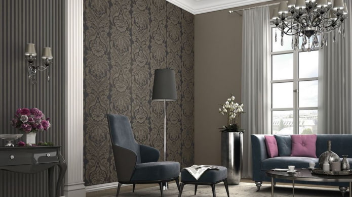 brown wallpaper with monogram pattern brown wallpaper with monogram pattern