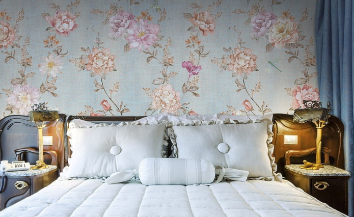 fabric wallpaper with floral print fabric wallpaper with floral print