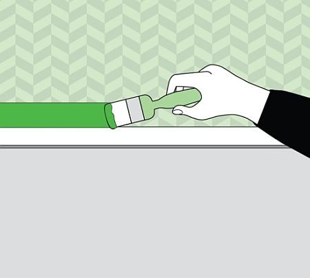 painting near the floor