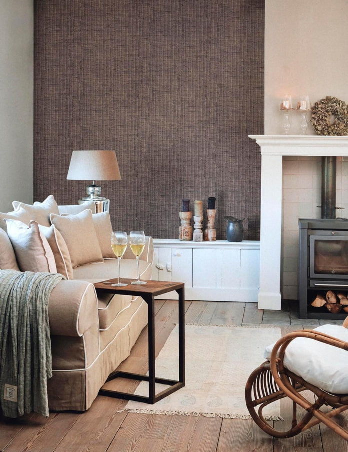 wallpaper with imitation fabric