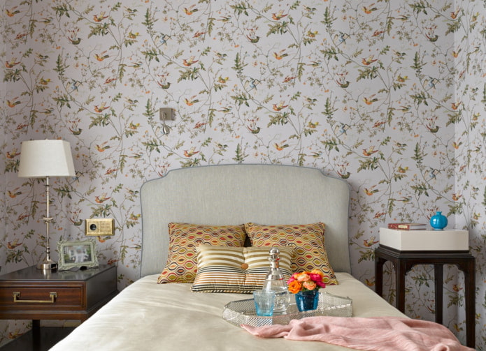 light wallpaper in the bedroom light wallpaper in the bedroom