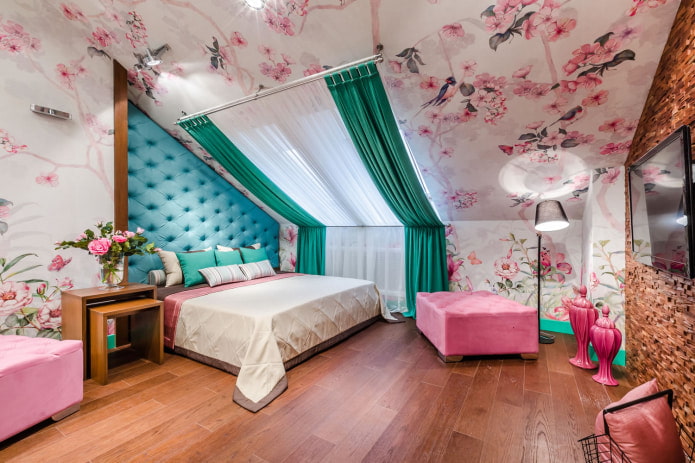 birds with flowers on the wallpaper birds with flowers on the wallpaper