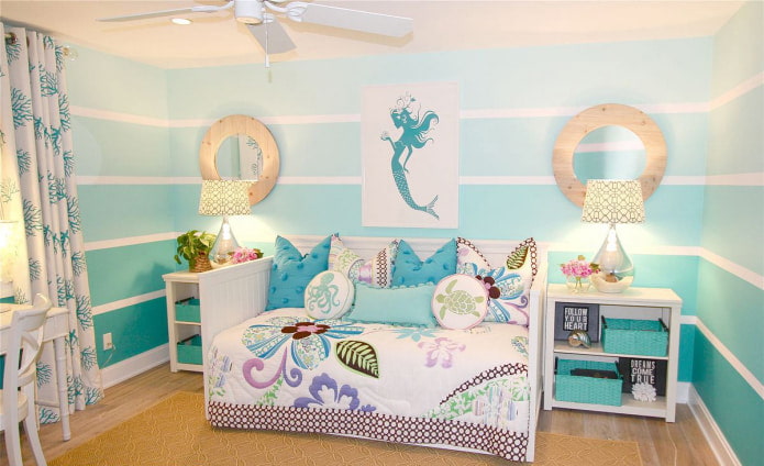 Marine theme in the nursery