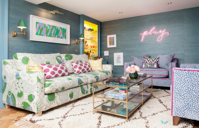 fabric wallpaper in the interior of the living room fabric wallpaper in the interior of the living room