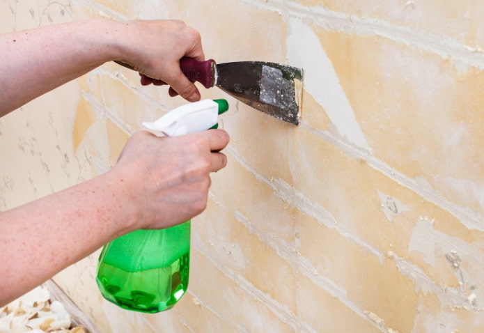 removing old wallpaper from paper