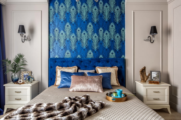 wallpaper duplex paper in the bedroom