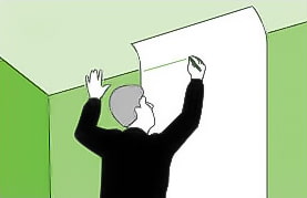wallpaper gluing instructions