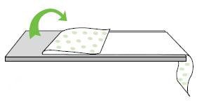 applying glue to wallpaper