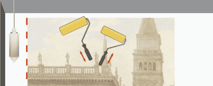 gluing photowall-paper